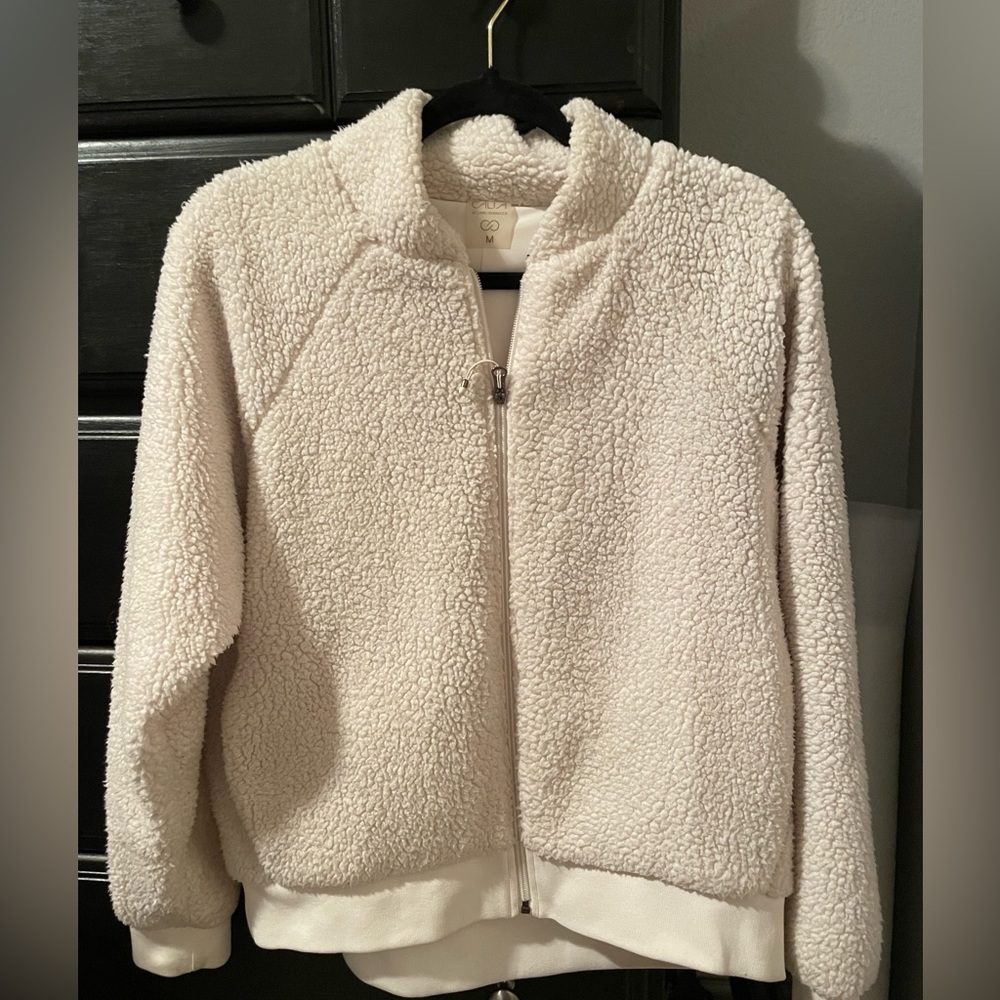 Cozy Calia Fuzzy Bomber Jacket